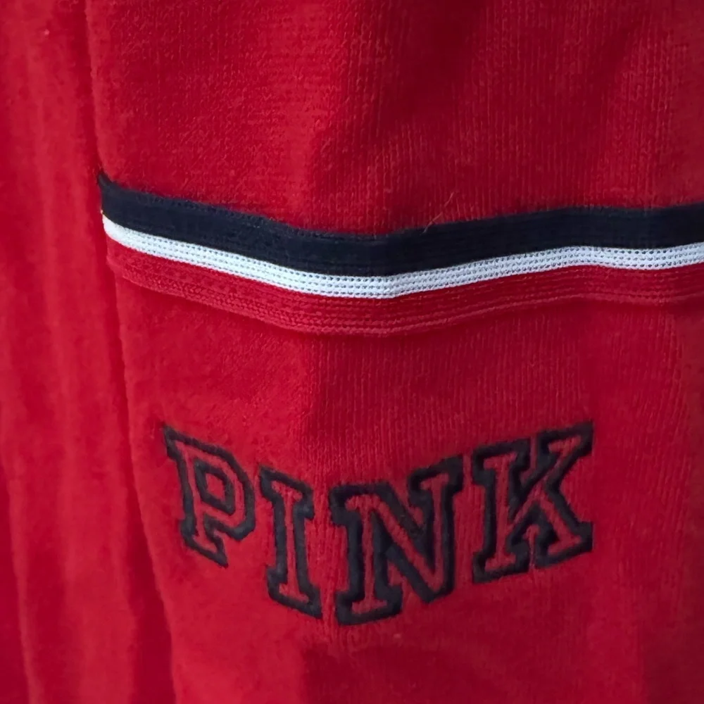 PINK Victoria's Secret Boston Red Sox Lace Up Front MLB Embellished Pull Over XS - Picture 5 of 9